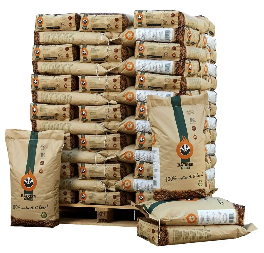 Pellets Badger Palet de 66 bolsas (990 kg) ENplus A1