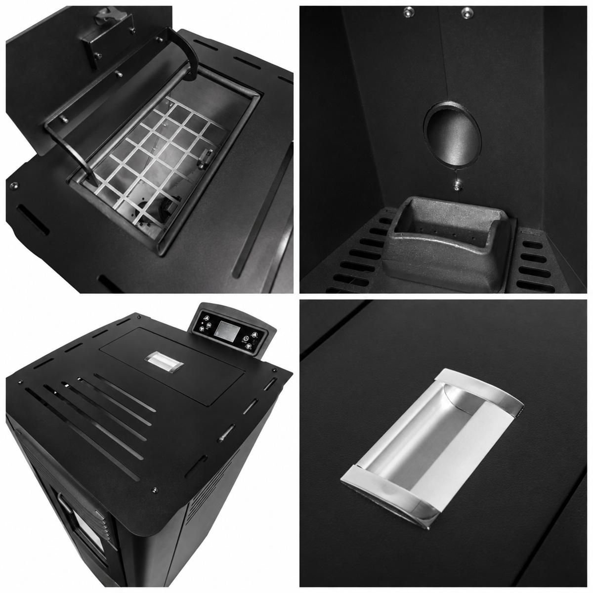 Estufa de pellets 11 kw a++ 92% con Wi-Fi y kit de instalación para 255 m - Imagen 5