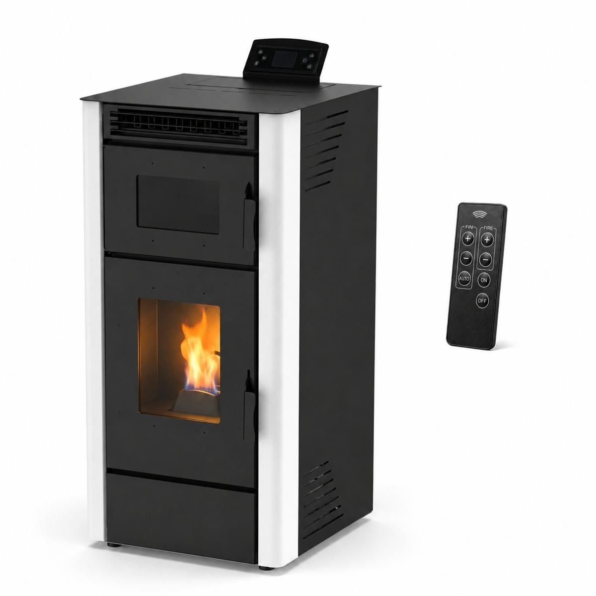 Estufa de pellets con horno de 10 kw a++ 92% para 231 m³ - Imagen 2