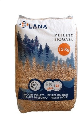 Palet de Pellet Lana - 65 sacos DIN plus y EN plus A1, - Imagen 2