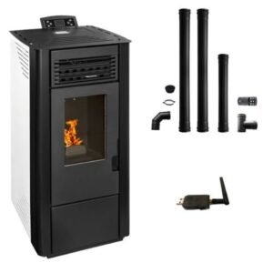 Estufa de pellets Andromeda + kit de instalacion + Wi-Fi | 9 kw A+