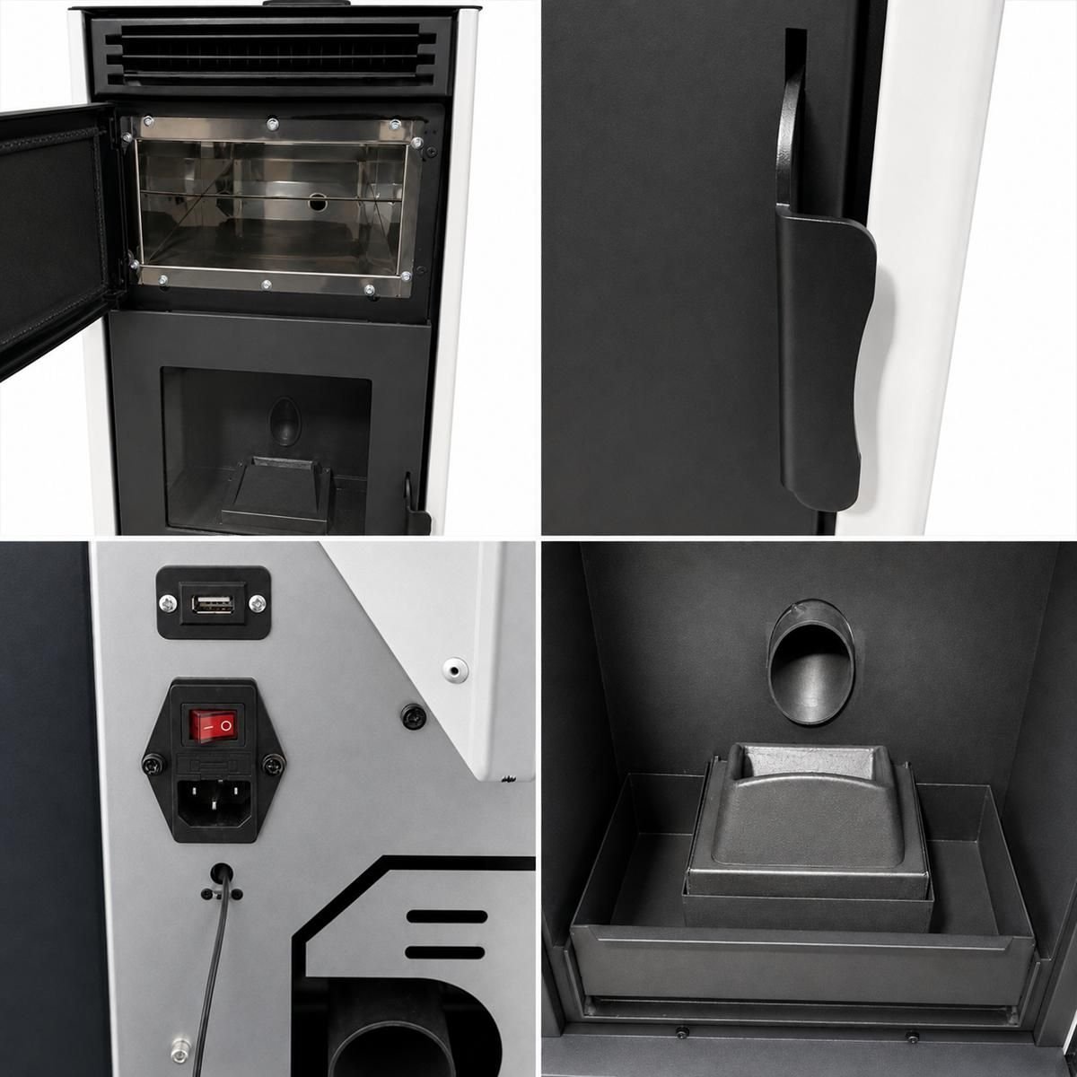 Estufa de pellets con horno de 10 kw a++ 92% para 231 m³ - Imagen 3