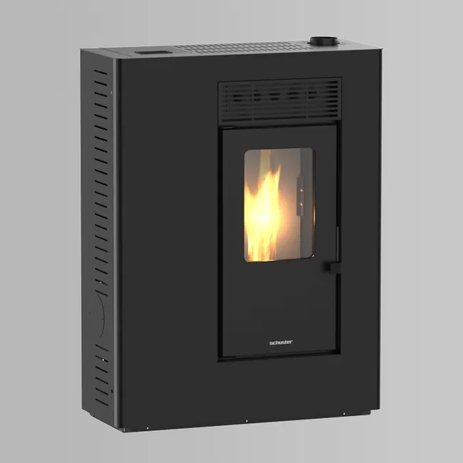 Estufa de Pellets Canalizable TIANA de 10 kW Negra