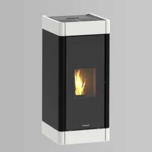 Estufa de Pellets Canalizable CLEA AU de 11 kW Blanca