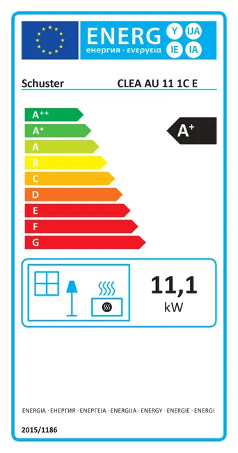 Estufa de Pellets Canalizable CLEA AU de 11 kW Blanca - Imagen 4