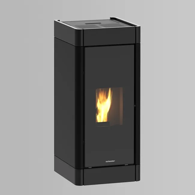 Estufa de Pellets Canalizable CLEA AU de 11 kW Blanca - Imagen 2