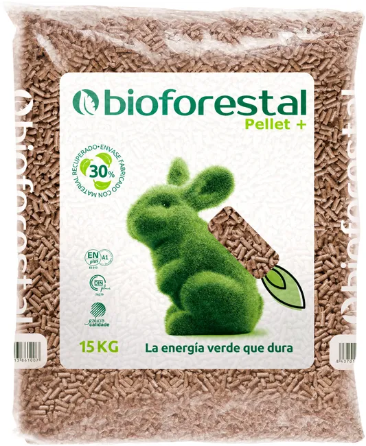 Pellets Bioforestal – Palet de 70 sacos 15kg EN+A1