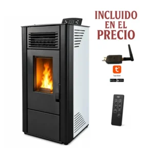 Estufa de pellets 11 kW A++ 92% con Wi-Fi incluido para 255 m³