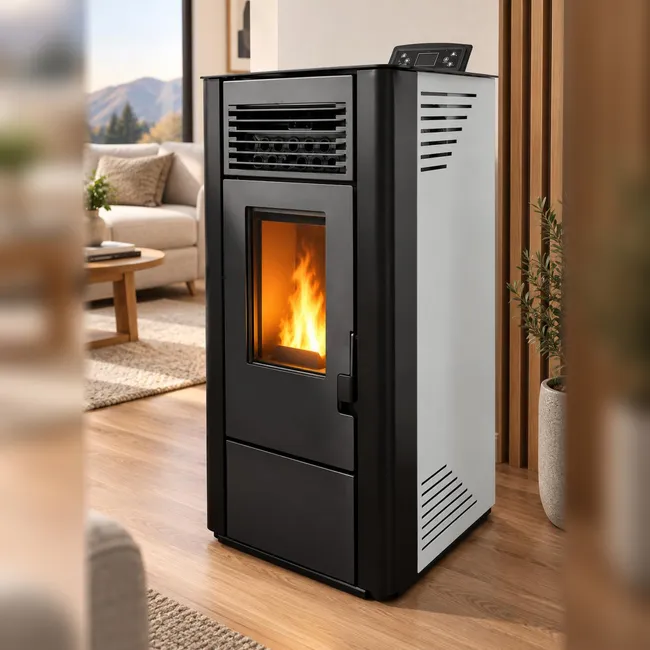 Estufa de pellets 11 kW+77 sacos de pellet en Oferta - Imagen 3