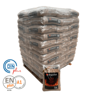 Arapellet – Palet de 77 sacos de pellet ENplus A1